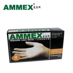 AMMEX无粉乳胶检查手套，标准型
