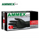 AMMEX丁腈手套 黑色，无粉，耐用型